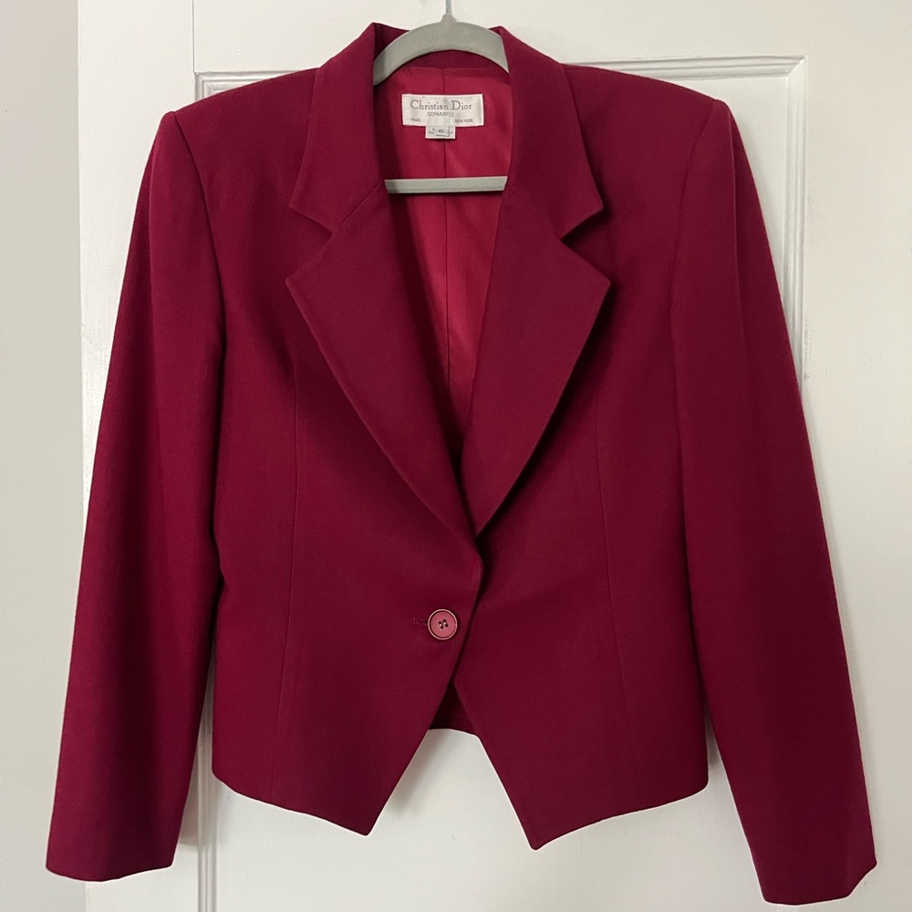 Vintage 1980s Dior Wool Blazer
